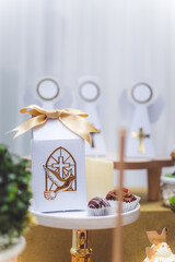 birthday decoration, cookies, sweets, cake, chocolate, cupcake, snacks, flowers, religion concept