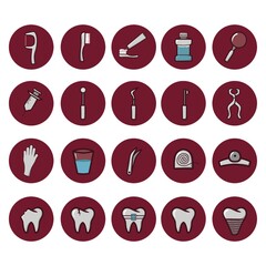 dental icon collection