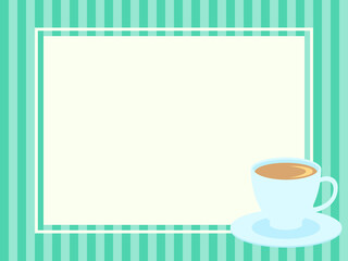 Vector illustration frame of a cup