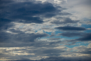 夏の綺麗な青空と雲の風景