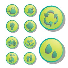 collection of environmental icons