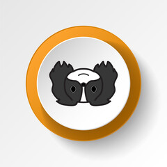 Fototapeta premium pekingese, emoji, happy multicolored button icon. Signs and symbols icon can be used for web, logo, mobile app, UI, UX