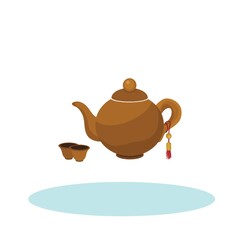chinese teapot and cups