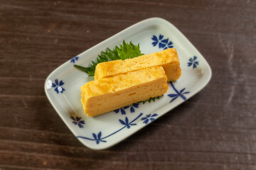 だし巻き卵　apanese omelette