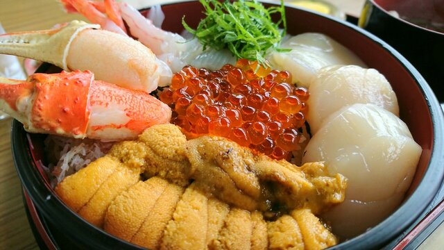 北海道の海鮮丼