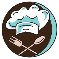 chef cap and cutlery set