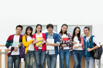 Fototapeta premium Asian College Student On Campus