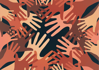 Palms of hands . Creative design. The concept of support, charity, volunteering, love, kindness. Vector