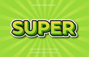 Super editable text effect