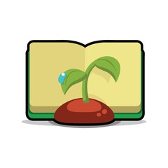 book and plant