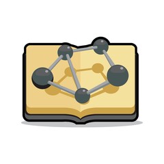 molecular structure on book