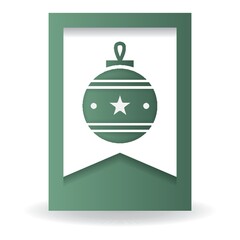 christmas ball button