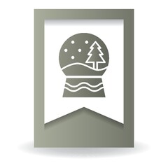 christmas sphere button