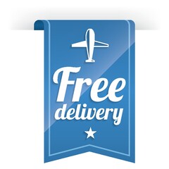 free delivery label design