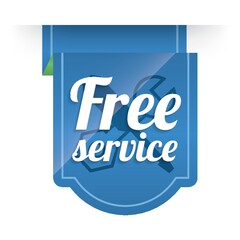 free service label design