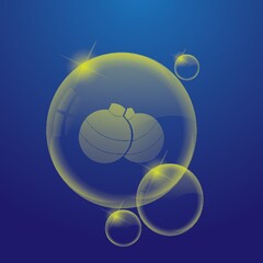 christmas ball button