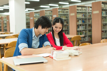 Asian College Student On Campus