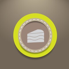 slice of cake button