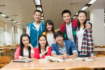 Asian College Student On Campus