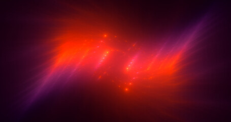 3D rendering abstract multicolor fractal light background