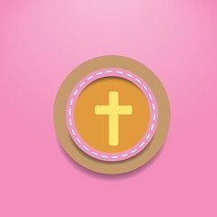 Fototapeta premium cross symbol button