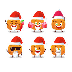 Santa Claus emoticons with pumpkin cartoon character
