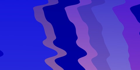 Light Pink, Blue vector layout with curves. Illustration in halftone style with gradient curves. Pattern for commercials, ads.