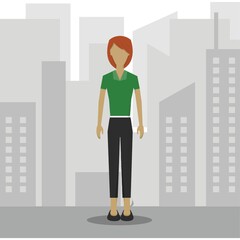 businesswoman in smart casual wear