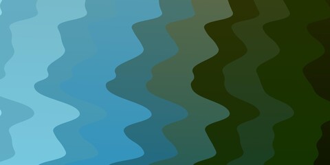 Light Blue, Green vector background with bent lines. Colorful illustration in abstract style with bent lines. Smart design for your promotions.