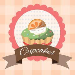 fancy cupcake label