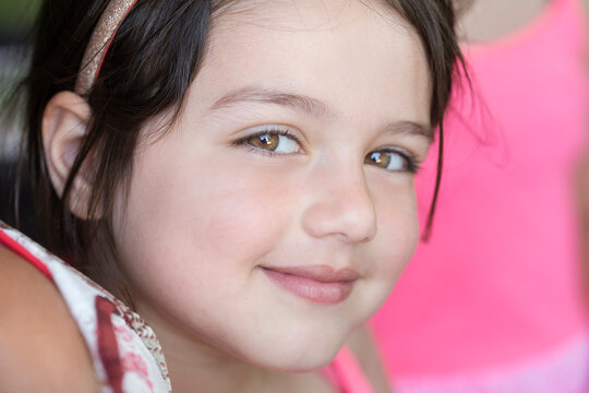 Volto di bimba sorridente