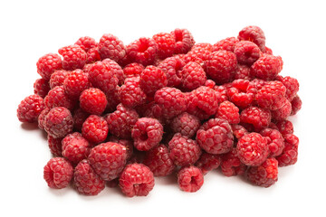 Tasty red raspberry background.