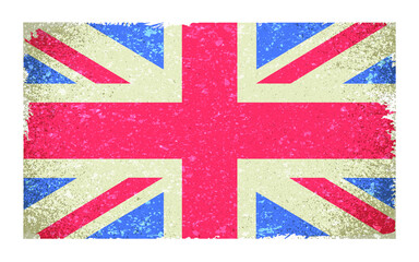 United Kingdom grunge flag
