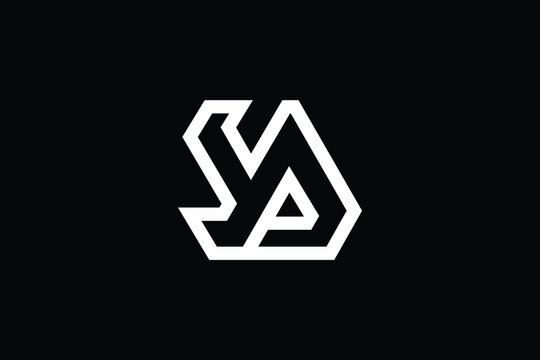 Minimal Innovative Initial DY logo and YD logo. Letter DY YD creative elegant Monogram. Premium Business logo icon. White color on black background