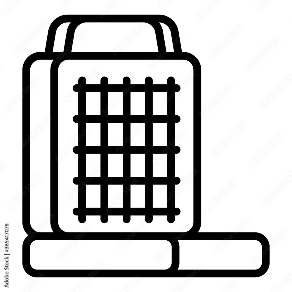 Poster waffle-iron maker icon. outline waffle-iron maker vector icon for web design isolated on white backg