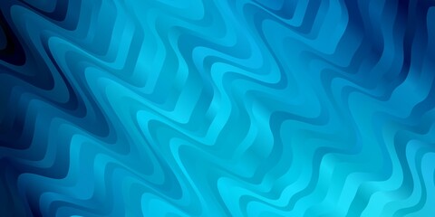 Light BLUE vector background with curves. Colorful geometric sample with gradient curves.  Template for cellphones.