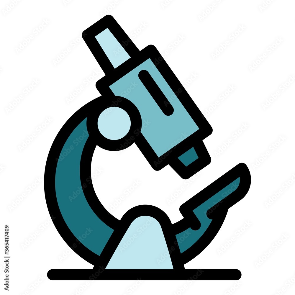 Poster magnifying microscope icon. outline magnifying microscope vector icon for web design isolated on whi