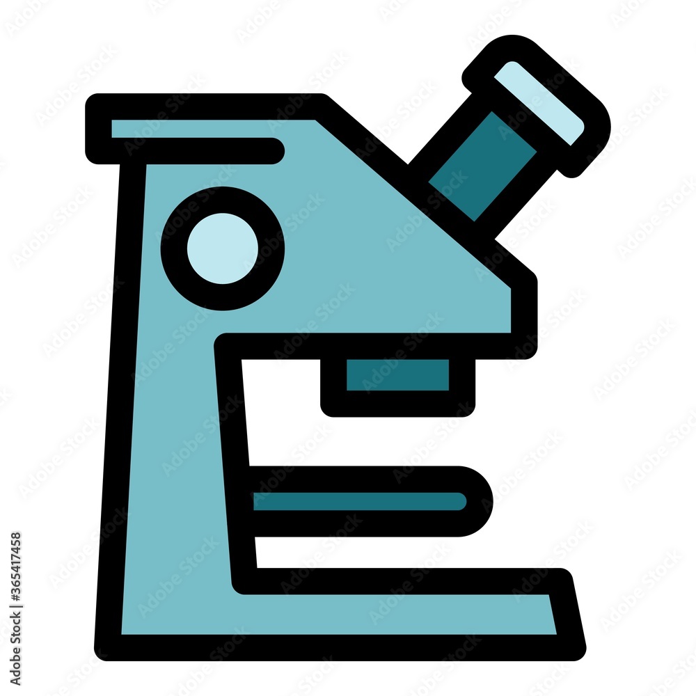 Poster laboratory microscope icon. outline laboratory microscope vector icon for web design isolated on whi