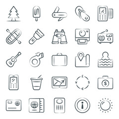 
Travel And Vacations Line Icons Pack
