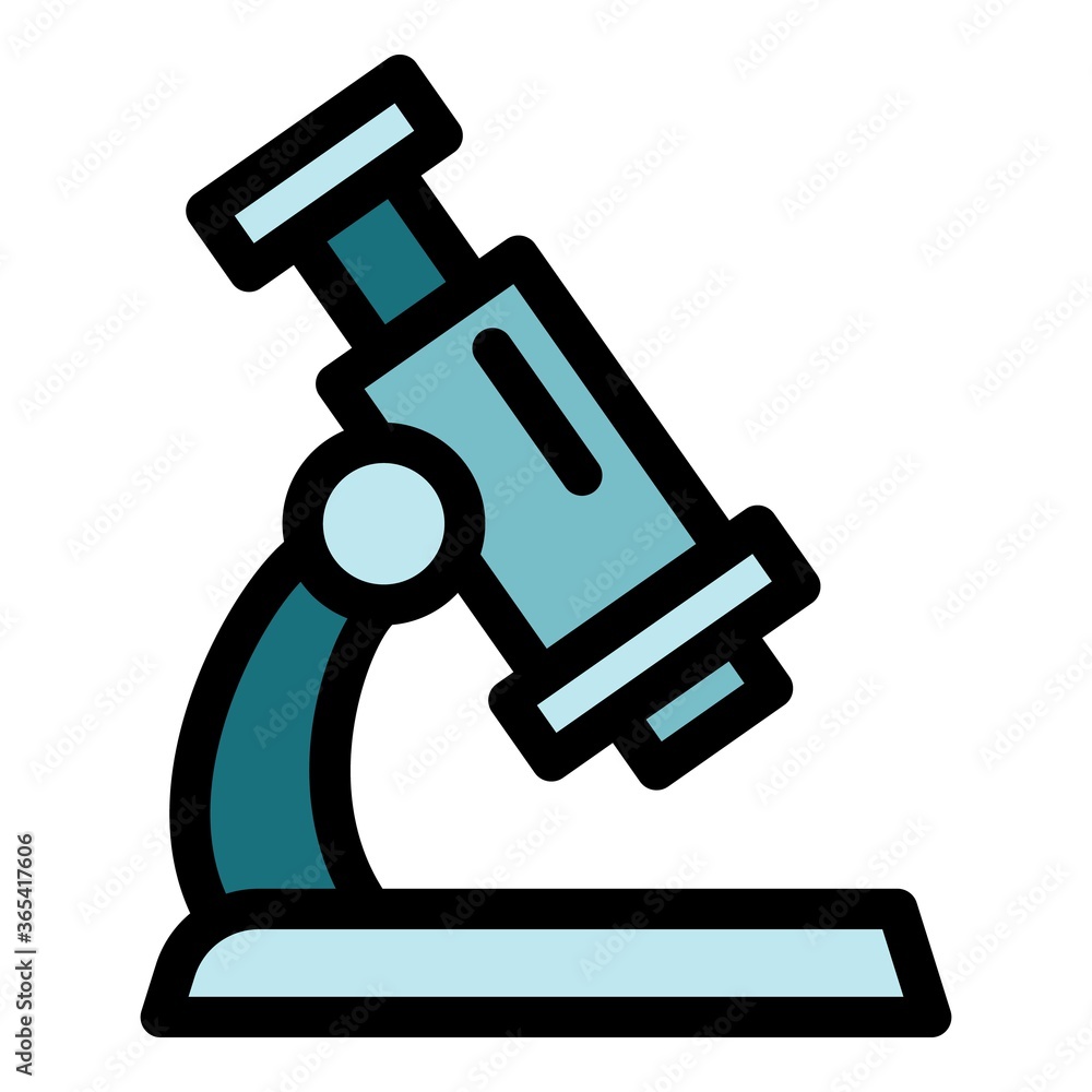 Poster medical microscope icon. outline medical microscope vector icon for web design isolated on white bac