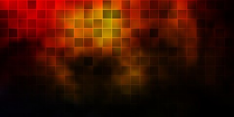 Dark Orange vector background in polygonal style.