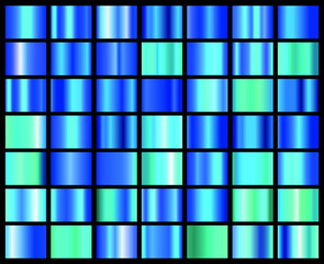 Abstract blue square gradients