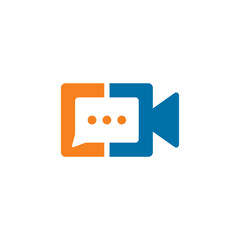 MESSAGE VIDEO LOGO , CHAT APP LOGO