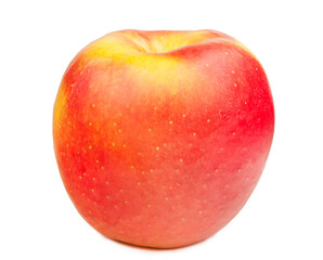 Apple with slice isolated on white background