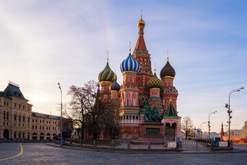 Fototapeta premium Saint Basil's Cathedral at Red Square in Moscow,Russia