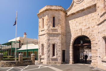 entrance to the prison at Fremantle Perth Western Australia