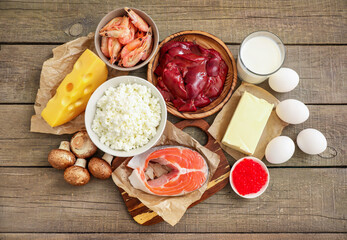 High vitamin D sources assortment