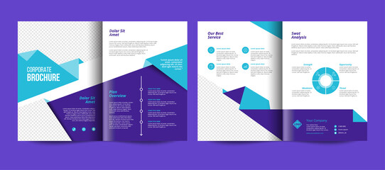 Creative corporate business brochure template. Corporate business flyer template.