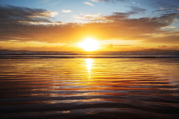 Sea sunset