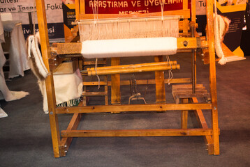 Carpet of  traditional types on a loom